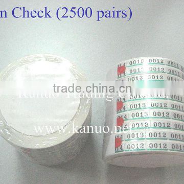 Twin Check Tape (2500 pairs)