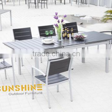 WPC Wood Plastic Composite Dining Table Outdoor Furniture for sale FCO-P22