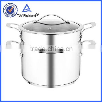 304# material rice cooker stainless steel cookware pot with handles