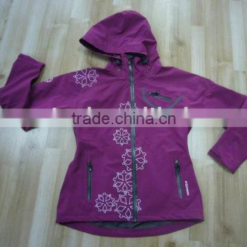 Lady's Functional 3-layer Waterproof Jacket with Hood