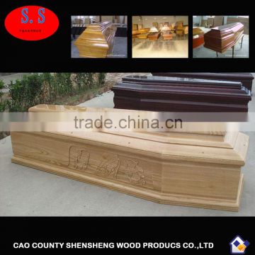 Golden wood product supplier wooden with coffin beds wood caskets