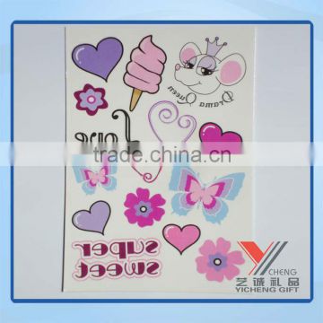 Shine bright kids temporary tattoo stickers for promotional items