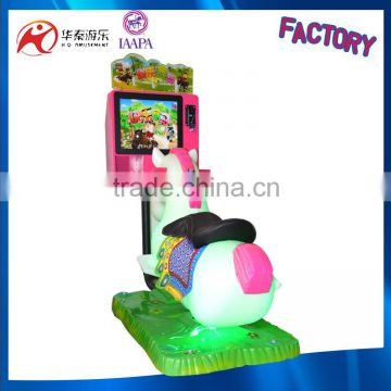 3D Video horse arcade Coin Operated Horse racing game machine amusement Kids Games Ride horse for sale