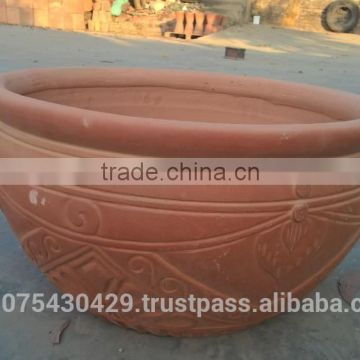 Round Italian Ceramic flower pots