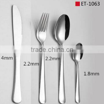 LFGB FDA approved stainless steel cutlery set coating acceptable BSCI factory