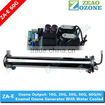 Regulated 10g 20g electrode enamel ozone generator tube with power supply