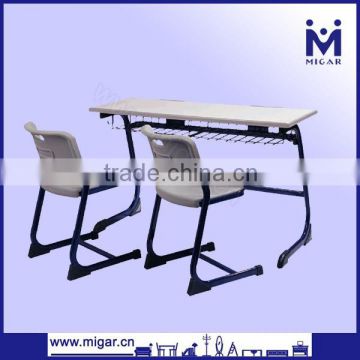 MDF Melamine wholesale classroom meetingroom table and chair set 2 person MG0429