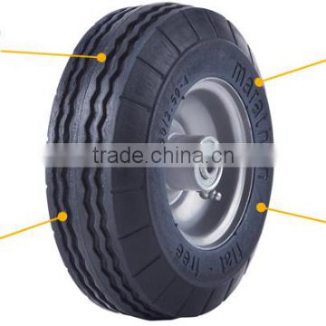 solid rubber cart wheel 2.50-4