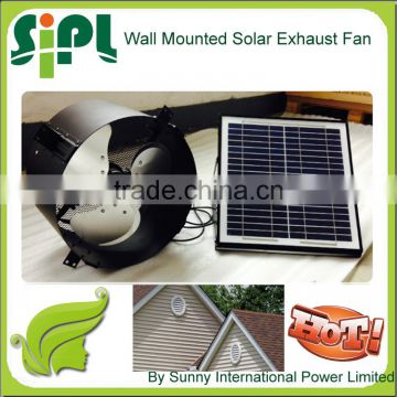 vent goods Solar Powered ventilaion fan solar panel wall mounted exhaust fan with dc motor home system Gable fan G