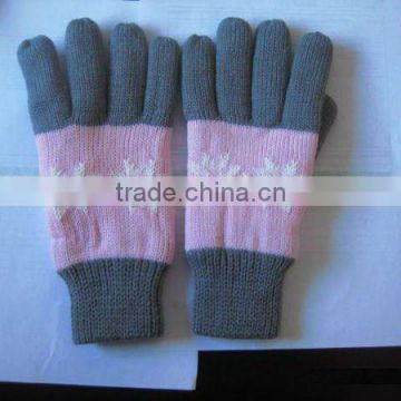 Acrylic Warm Fashion Lady Winter Gloves ZMR579