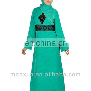 Green ethnic apparel Ethnic Tunics Muslim Ethnic Apparel