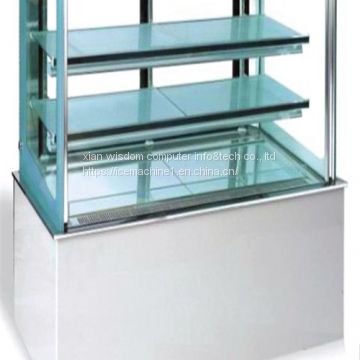 In Restaurant 2~10℃ 285kg Glass Front Display Refrigerator