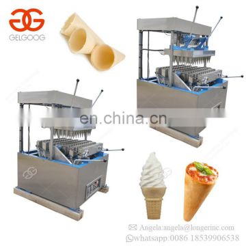 Factory Supply Semi-Automatic Kono Pizza Cono Making Snow Sugar Cone Baking Maker Equipment Ice Cream Wafer Cone Machine Price