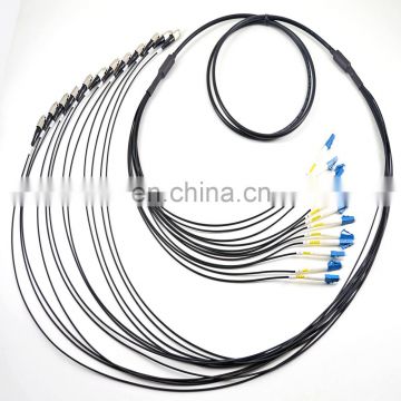 12 Core Military Armoured Fiber Optic Patch Cord With FC LC ST SC UPC Connector