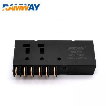 RAMWAY Contact current 80a 250vac Electromagnetic Relay, Three phase latch relay