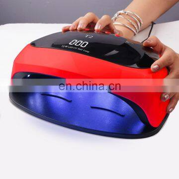 Professional T2 smart phototherapy manicure machine 72W high power 4Timer nail lamp 36 dual-source beads quick drying gel lamp