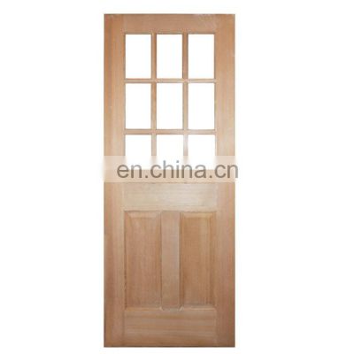 office glass swing half wood door for sales philippines wooden frame