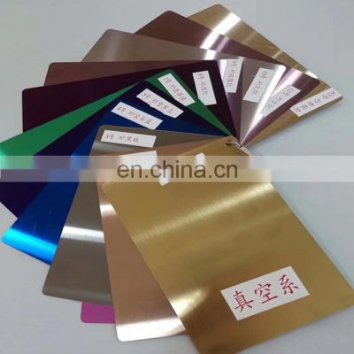 Manufacturer 201 304 1mm color stainless steel sheet plate