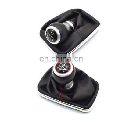 12MM For VW  Golf 4 IV MK4 GTI R32 Bora Jetta Car 5/6 speed New design gear shift knob boot cover  with low price MT