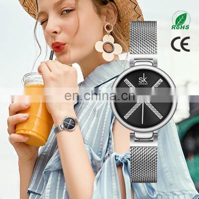 SHENGKE Lady Stylish Wristwatch K0102L Diamond Fancy Watches Women Water Resistant Chill Watch Reloj para mujer