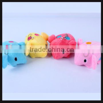 small size cute plush elephant keychain for wholesale gift