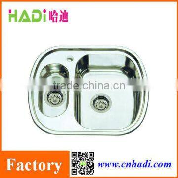 small double bowl kitchen apron sinks stainless steel kitchen sink HD6049D