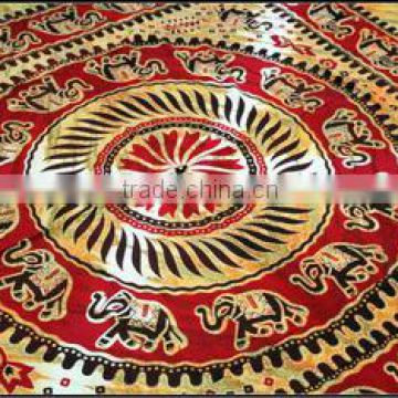 round circle elephant printed bed sheets bedcovers bedspreads tapestries
