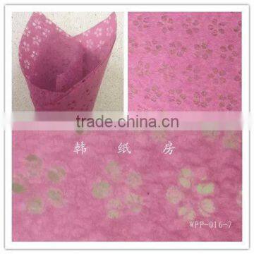 claret water-fall tissue flower wrapping paper/plum blossom pattern paper