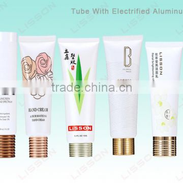 Hand Cream Tube With Electrified Aluminum Cap Cosmetic Tube