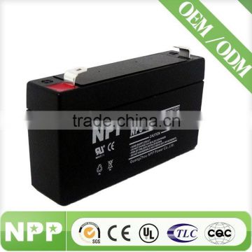 6v1.2ah rechargeable hot sale battery AGM battery for emergency light