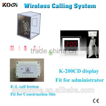long distance elevator calling system for building site wireless call button system for emergency lift push button