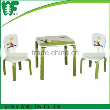 High quality cheap wooden kids table and stools