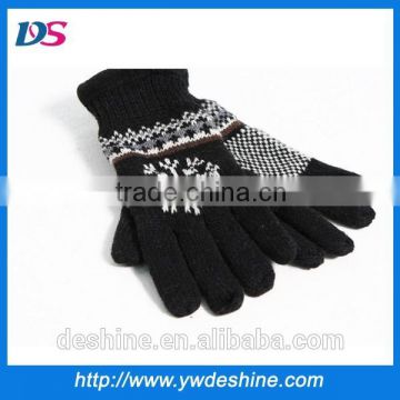 wholesale snow pattern man gloves warm ST223