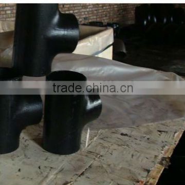 carbon steel butt weld diameter pipe tee &equal and reducing tee