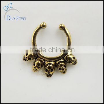 Fashion septum clicker fake Alloy Nose Hoop Nose Rings