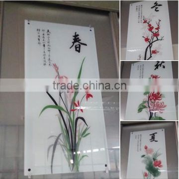 Digital printing glass / Multi-color printing glass /Decorative glass panel with EN12150 certificate