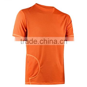 custom top quality orange mens running shirt wholesale