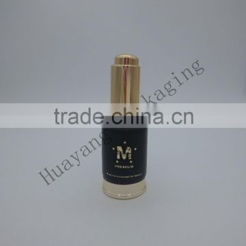 ceremic glass bittle with golden dropper NEW product hot sale fancy glass bottle