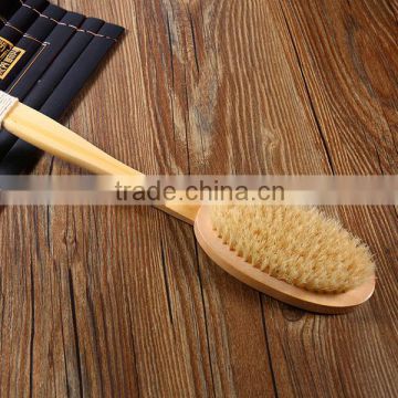 Wholesale Long handle wooden bristles bath body clean brush