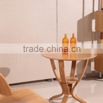 bent wood dinning table round modern restaurant wood table hotel wood table