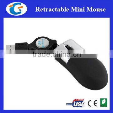 mini travel mouse with extendable usb cable
