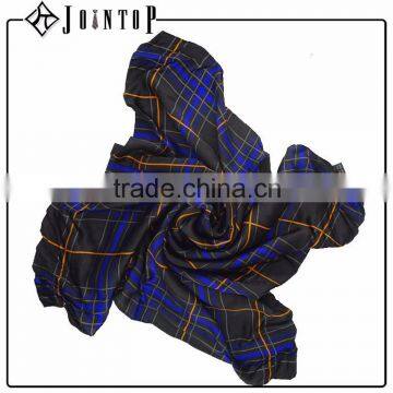 wholesale high quality polyester inner a woman checkered scarf