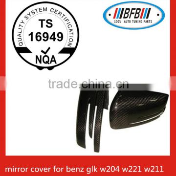 Car exterior carbon fiber side mirror cover for benz glk w204 w221 w211 auto car part