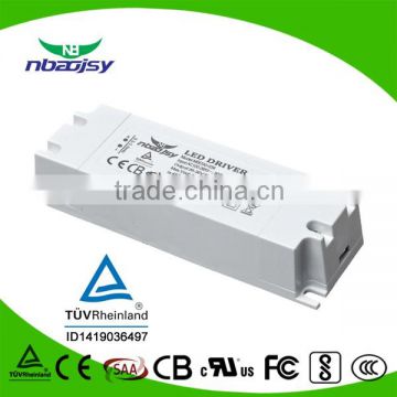 DC power supply 30w PF0.95 THD15% for commercial light with TUV CE SAA approved