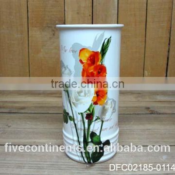 chinese ink flower decal disposable cups holder