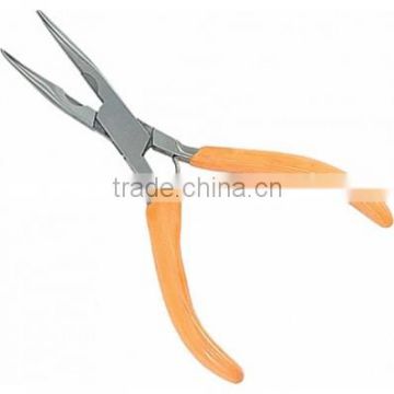 Fishing Nose Pliers Handle Coated With Orange Rubber