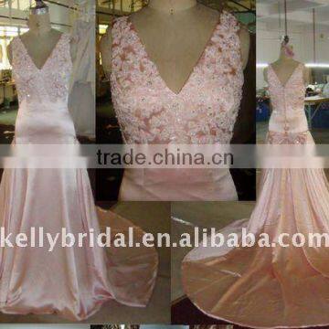 Sweetheart Neckline Real Sample Wedding Dress Silk Taffeta