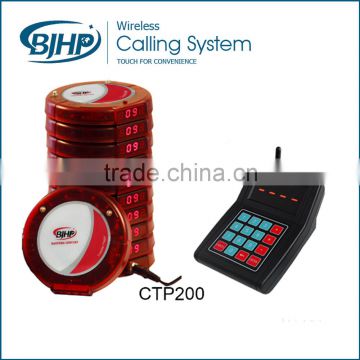 Wireless Restaurant Calling System Queue coaster Pager AC-CTP200