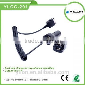 Hot selling universal dual USB car adapter in guangdong