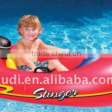 Inflatable Speedboat Ride-On Pool Boat